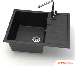 Кухонная мойка Zett Lab 151/Q4 (ЧЕРНЫЙ) (139816)