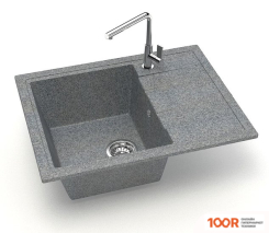Кухонная мойка Zett Lab 150/Q8 (ТЕМНО-СЕРЫЙ) (139812)