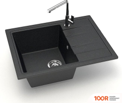 Кухонная мойка Zett Lab 150/Q4 (ЧЕРНЫЙ) (139809)