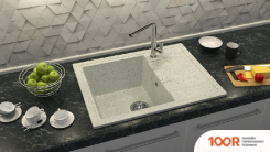 Кухонная мойка Zett Lab 150/Q10 (СВЕТЛО-СЕРЫЙ) (139807)