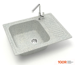 Кухонная мойка Zett Lab 15/Q10 (СВЕТЛО-СЕРЫЙ) (139799)