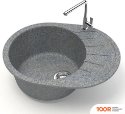 Кухонная мойка Zett Lab 10/Q8 (ТЕМНО-СЕРЫЙ) (139787)