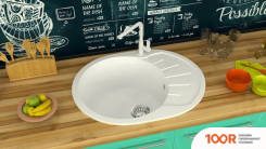 Кухонная мойка Zett Lab 10/Q2 (БЕЖЕВЫЙ) (139783)