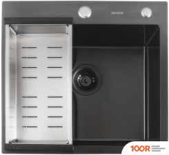 Кухонная мойка Zepein ZP 50Х48 PREMUM (ГРАФИТ) (139776)