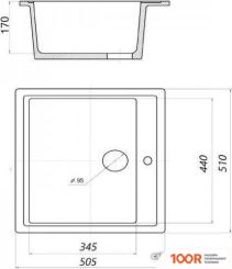 Кухонная мойка Wisent W510-30 (КРЕМОВЫЙ) (139671)