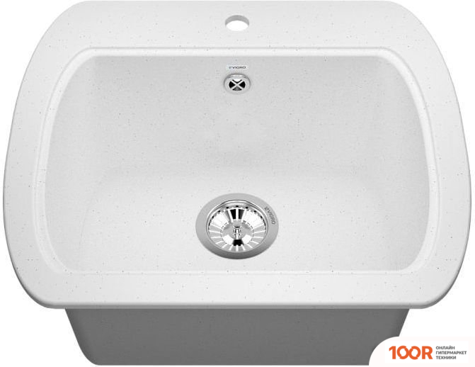 Кухонная мойка Vigro VIGRONIT VG203 (БЕЛЫЙ) (139317)