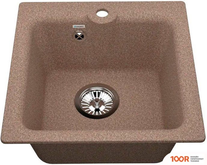 Кухонная мойка Vigro VIGRONIT VG201 (ТЕРРАКОТОВЫЙ) (139303)