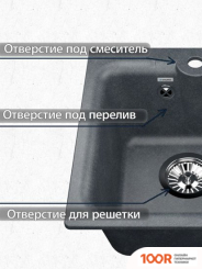 Кухонная мойка Vigro VIGRONIT VG201 (ГРЕЙ) (139294)