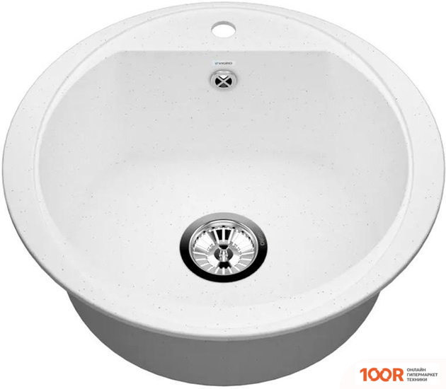 Кухонная мойка Vigro VIGRONIT VG105 (БЕЛЫЙ) (139282)
