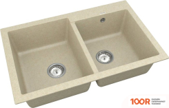 Кухонная мойка Vankor ORMAN OMP 05.80 (БЕЖЕВЫЙ) (139229)