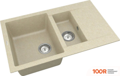 Кухонная мойка Vankor ORMAN OMP 04.80 (БЕЖЕВЫЙ) (139227)