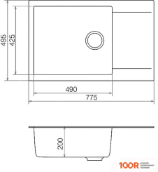 Кухонная мойка Vankor ORMAN OMP 02.78 XL (БЕЖЕВЫЙ) (139225)