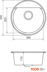 Кухонная мойка Vankor EASY EMR 01.45 (БЕЖЕВЫЙ) (139215)