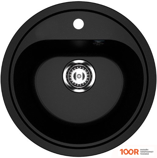 Кухонная мойка Ulgran U-700 (344 УЛЬТРА-ЧЕРНЫЙ) (139207)