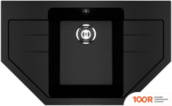 Кухонная мойка Ulgran U-609 (344 УЛЬТРА-ЧЕРНЫЙ) (139201)