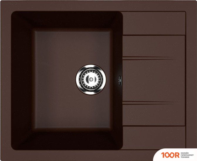 Кухонная мойка Ulgran U-607 (ШОКОЛАД) (139195)