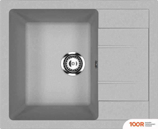 Кухонная мойка Ulgran U-607 (ГРАФИТОВЫЙ) (139187)