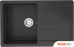 Кухонная мойка Ulgran U-507 (УЛЬТРА-ЧЕРНЫЙ) (139166)