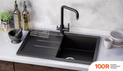 Кухонная мойка Ulgran U-507 (345 ШОКОЛАД) (139165)