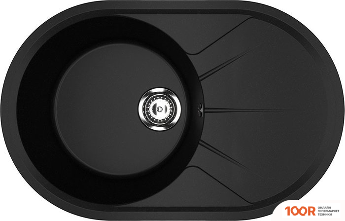 Кухонная мойка Ulgran U-503 (УЛЬТРА-ЧЕРНЫЙ) (139145)