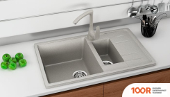 Кухонная мойка Ulgran U-205 (АНТРАЦИТ) (139100)