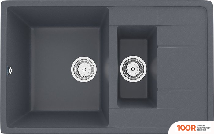 Кухонная мойка Ulgran U-205 (АНТРАЦИТ) (139100)