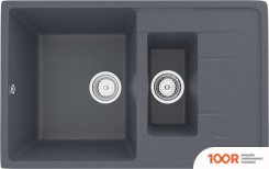 Кухонная мойка Ulgran U-205 (АНТРАЦИТ) (139100)