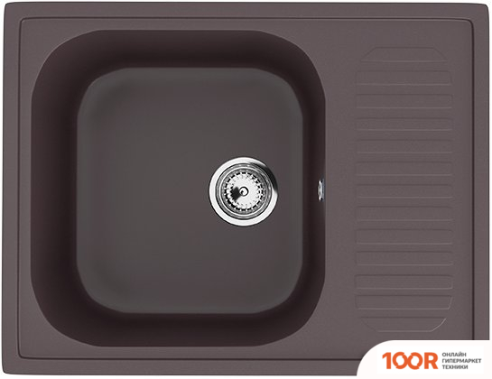 Кухонная мойка Ulgran U-202 (345 ШОКОЛАД) (139092)