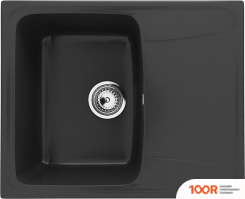 Кухонная мойка Ulgran U-201 (344 УЛЬТРА-ЧЕРНЫЙ) (139085)