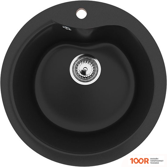 Кухонная мойка Ulgran U-102 (УЛЬТРА-ЧЕРНЫЙ) (139064)