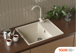 Кухонная мойка Ulgran QUARTZ PRIMA 605-02 (ЛЕН) (138989)