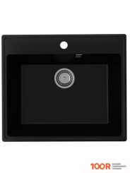 Кухонная мойка Ulgran QUARTZ FORTE 580-07 (УГОЛЬ) (138953)