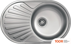 Кухонная мойка Ukinox ФАВОРИТ FAL770.480-GT8K 1R (С СИФОНОМ) (138897)