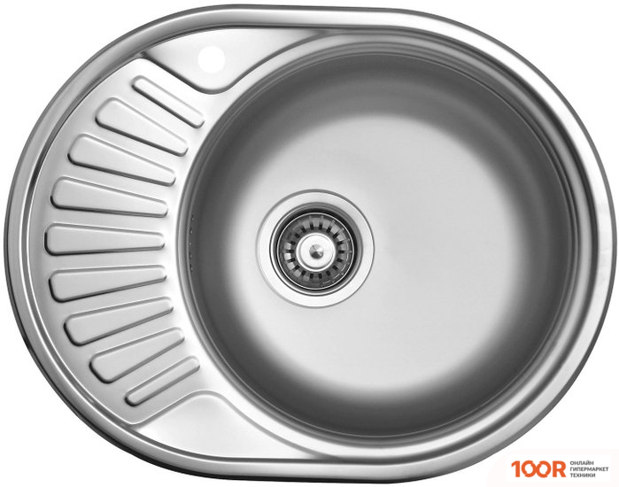 Кухонная мойка Ukinox ФАВОРИТ FAL570.450-GT8K 1R (С СИФОНОМ) (138889)