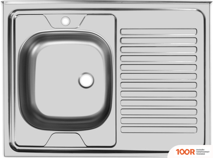 Кухонная мойка Ukinox СТАНДАРТ STD800.600 4C 0L (С СИФОНОМ) (138875)