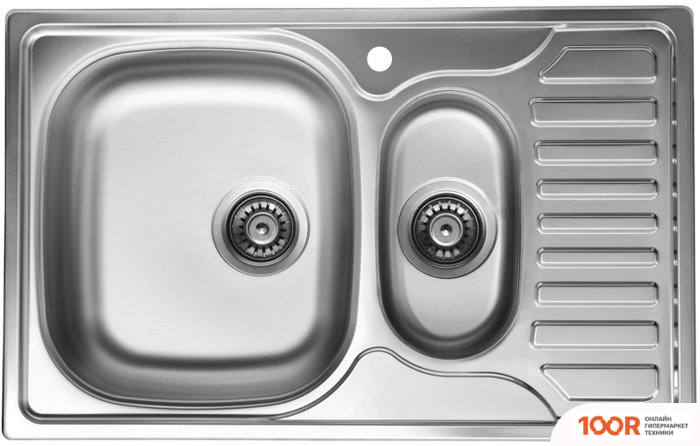 Кухонная мойка Ukinox КОМФОРТ COL780.490 15GT8K 2L (С СИФОНОМ) (138833)