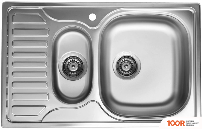 Кухонная мойка Ukinox КОМФОРТ COL780.490 15GT8K 1R (С СИФОНОМ) (138831)