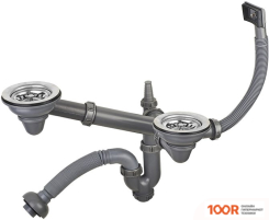 Кухонная мойка Ukinox КОМФОРТ COL770.500 15GT8K 2C (С СИФОНОМ) (138828)