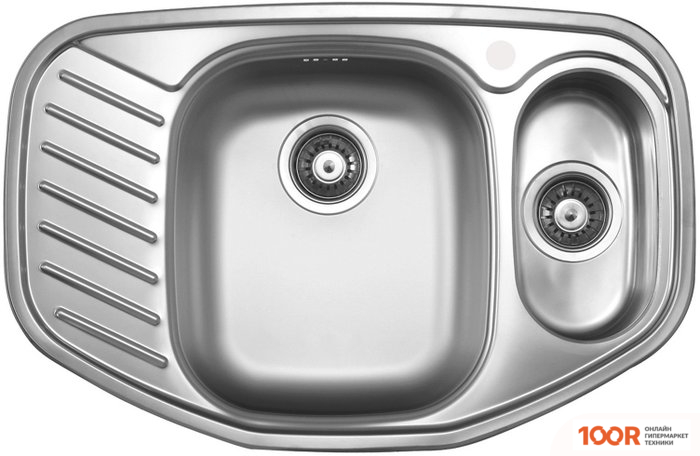 Кухонная мойка Ukinox КОМФОРТ COL770.500 15GT8K 2C (С СИФОНОМ) (138828)