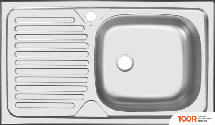 Кухонная мойка Ukinox КЛАССИКА CLM760.435 5K 1R (С СИФОНОМ) (138816)