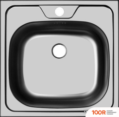 Кухонная мойка Ukinox КЛАССИКА CLM480.480 --GT6K 0C- (С СИФОНОМ) (138806)