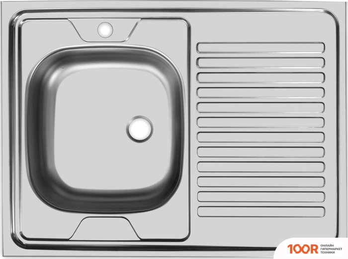 Кухонная мойка Ukinox STD800.600 5C 0LS (С СИФОНОМ) (138707)
