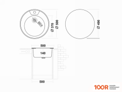 Кухонная мойка Ukinox FAD500 GT6K 0C (138686)