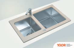 Кухонная мойка Tolero TWIST TTS-840 (БЕЛЫЙ 923) (138633)