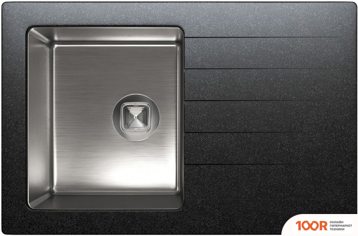 Кухонная мойка Tolero TWIST TTS-760 (ЧЕРНЫЙ 911) (138625)