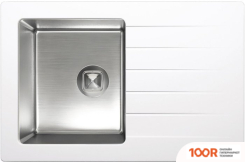 Кухонная мойка Tolero TWIST TTS-760 (БЕЛЫЙ 923) (138620)