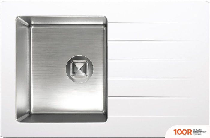 Кухонная мойка Tolero TWIST TTS-760 (БЕЛЫЙ 923) (138620)