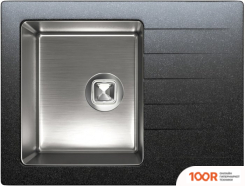 Кухонная мойка Tolero TWIST TTS-660 (ЧЕРНЫЙ 911) (138617)