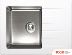 Кухонная мойка Tolero TWIST TTS-660 (БЕЛЫЙ 923) (138612)