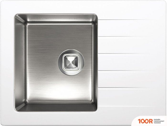 Кухонная мойка Tolero TWIST TTS-660 (БЕЛЫЙ 923) (138612)